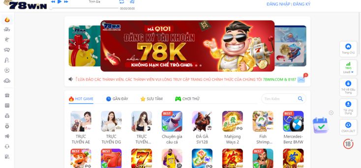 Đây là link chính chủ để bạn đăng nhập 78win Casino an toàn